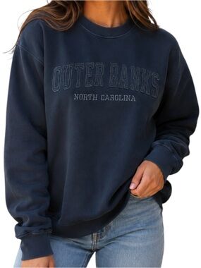 US Vintage Outer Banks North Carolina Crewneck Sweatshirt